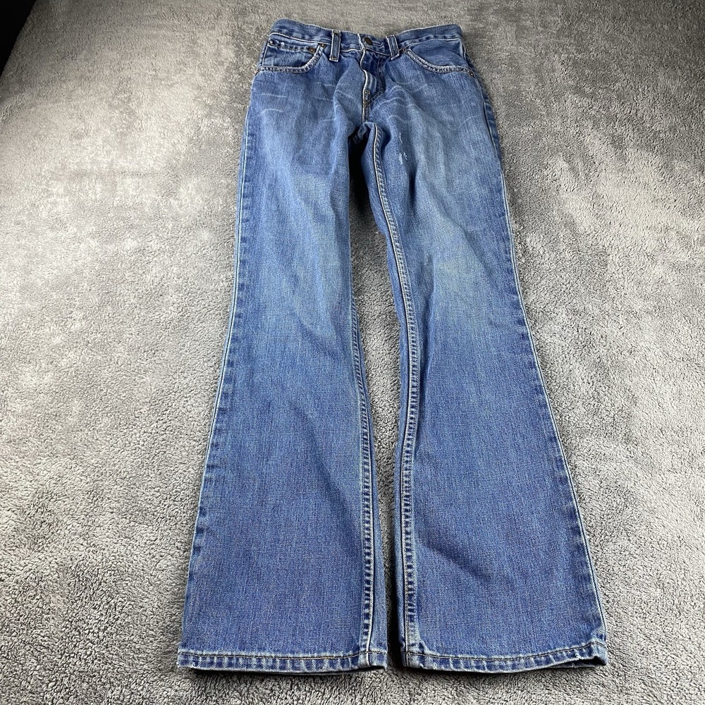 Levis‎ 525 04 Perfect Waist Jeans Womens 29x34 Blue Medium Wash Mid Rise